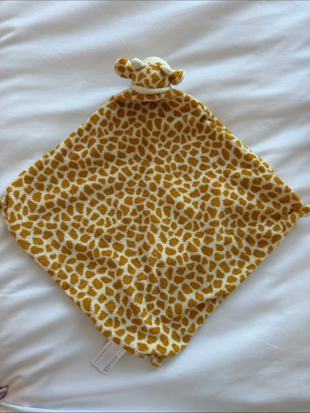 Angel Dear Yellow Giraffe Lovey Security Blanket. New without Tags